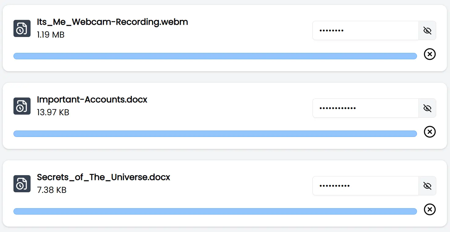 Fallbacks - How it works - Upload Secured Documents - step 1